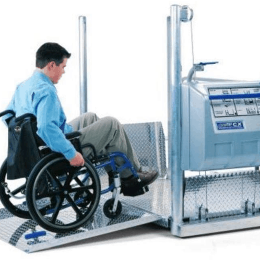 The Mobilift CX Portable Powered Electric Platform Wheelchair Lift by ...