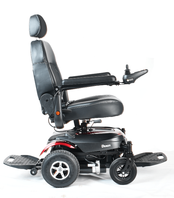 Right Side View - Dualer Compact FWD/RWD Power Wheelchair P312 By Merits | Wheelchair Liberty
