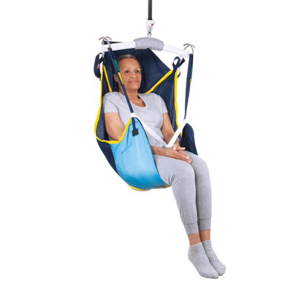 Mesh Poly With Head Support Front View - Deluxe Hammock Sling Hammock Slings By Handicare | Wheelchair Liberty
