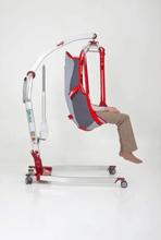 Molift Smart 150 patient lift woman in sling side view