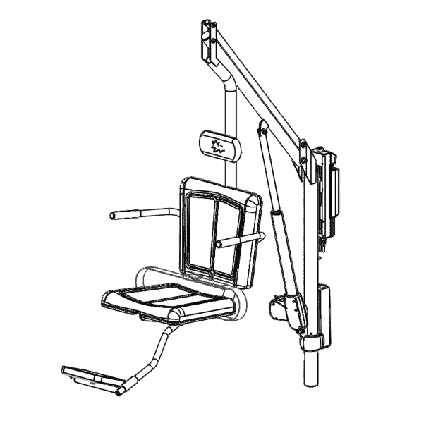 Motion Trek 350 Deluxe ADA Compliant Pool Lift by Spectrum