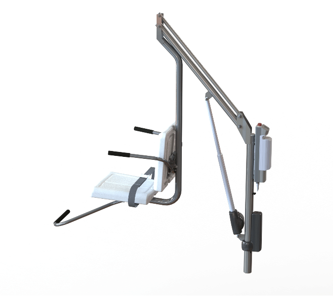 Motion Trek BP 400 ADA Compliant Pool - Side View -  by Spectrum Aquatics | Wheelchair Liberty
