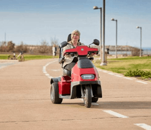 On The Road - Afiscooter S3 3-Wheel Electric Scooter By Afikim | Wheelchair Liberty