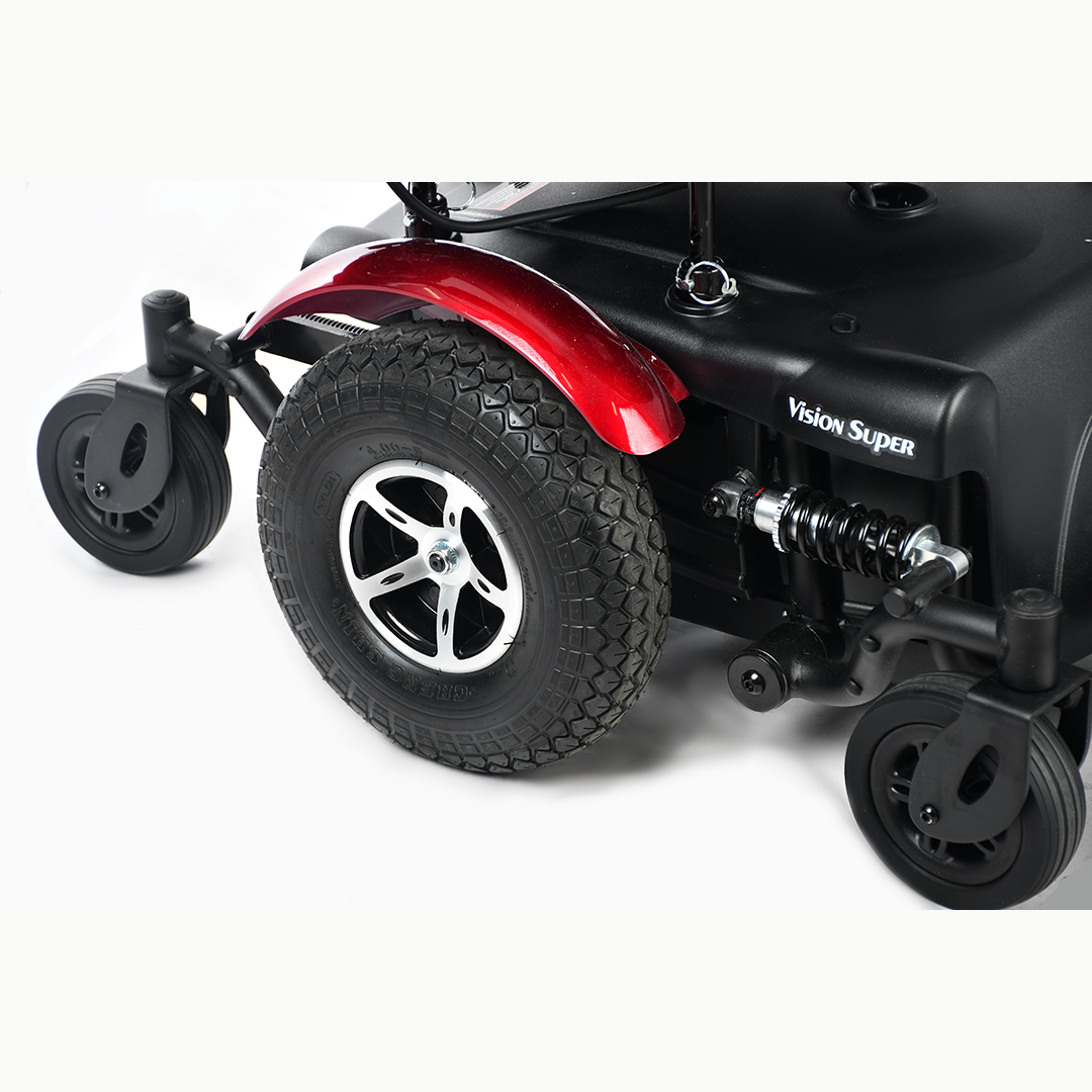 Vision Super Mid-Wheel Bariatric Power Wheelchair P327 By Merits