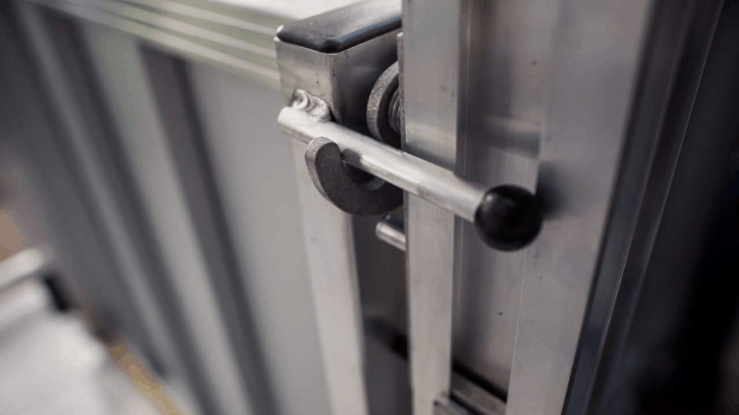 PASSPORT® Vertical Platform Lifts by EZ-ACCESS® - Gate Latch | Wheelchair Liberty