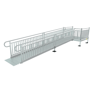 PATHWAY® 3G Modular Access System Wheelchair Ramp - Solid Surface Picket Fence | Wheelchair Liberty 
