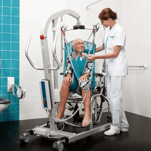 Patient Lift er From Wheelcahir Using - Eva Floor Mobile Patient Lifts By Handicare | Wheelchair Liberty