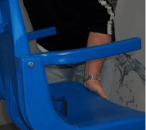 Performance Series Electric Pool Lifts P-375 Arm Rest Side View -  by Global Lift Corp. | Wheelchair Liberty