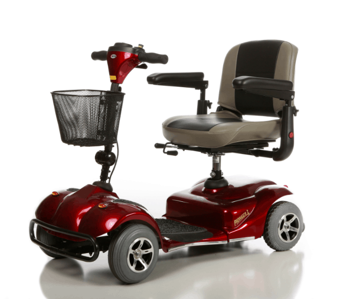 Left Side View - Pioneer 2 S245 Electric Scooter by Merits | Wheelchair Liberty