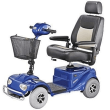 Blue - Pioneer 4 Bariatric Electric Scooter S141 by Merits | Wheelchair Liberty