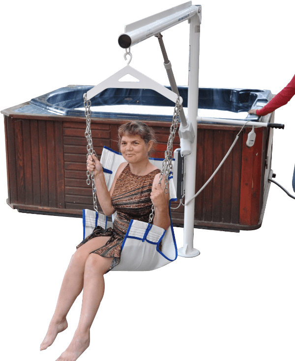 Super Power EZ Above-Ground Pool lift by Aqua Creek | Wheelchair Liberty