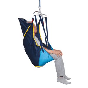 Poly Slip With Head Support Side View - Universal Sling Disposable Slings by Handicare | Wheelchair Liberty