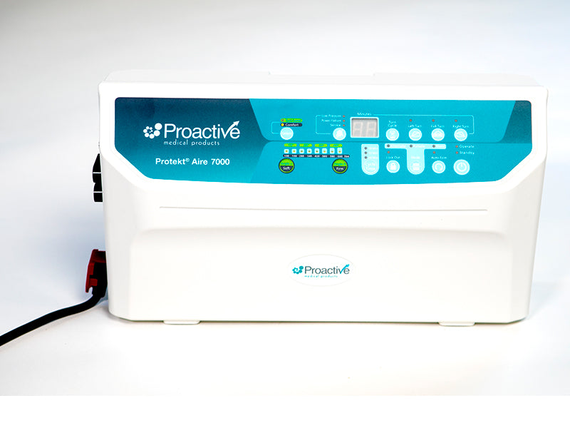 Protekt® Aire 7000 Digital Pump Lateral Rotation/Low Air Loss/Alternating Pressure and Pulsation Mattress System by Proactive Medical | Wheelchair Liberty