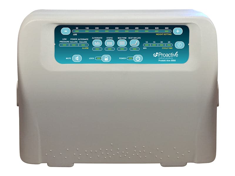 Protekt® Aire 8000 Digital Pump for Low Air Loss/Alternating Pressure Bariatric Mattress System by Proactive Medical | Wheelchair Liberty