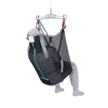 Rear Side Polyester Net - Universal High Back Patient Sling for Handicare Patient Lifts - Wheelchair Liberty