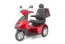 Red - Afiscooter S3 3-Wheel Electric Scooter By Afikim | Wheelchair Liberty