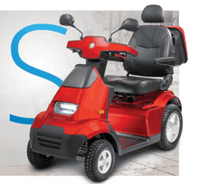 Red Single - Afiscooter S4 4-Wheel Electric Scooter By Afikim | Wheelchair Liberty