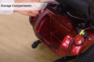 Storage Compartment - Regal Power Wheelchair P310 by Merits | Wheelchair Liberty