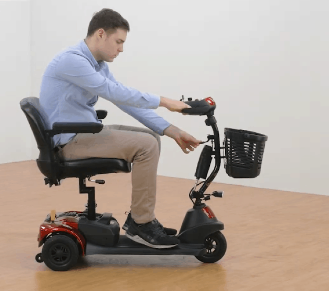 Adjustable Tiller - Roadster Deluxe S731 Electric Scooter by Merits | Wheelchair Liberty
