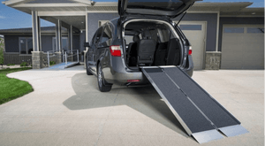 SUITCASE® Singlefold AS Portable Ramps - Car Storage Ramp Side | Wheelchair Liberty