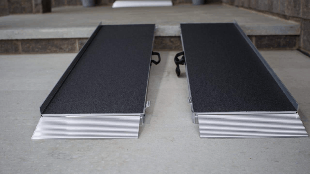 Handicapped Ramp Packing SUITCASE® Singlefold AS Portable Ramps - Separated | Wheelchair Liberty