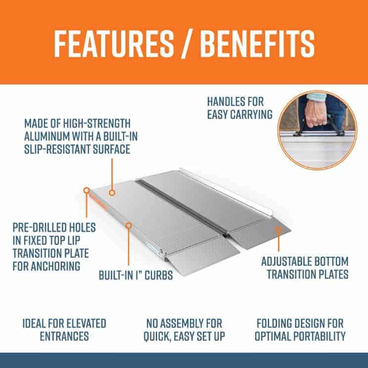 SUITCASE® Singlefold Portable Ramps by EZ-ACCESS - Wheelchair Liberty