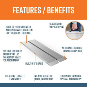 SUITCASE Singlefold Ramps 8ft Features Benefits | Wheelchair Liberty