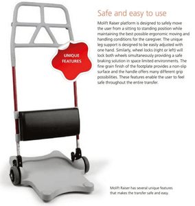 Safe And Easy To Use Fetaure - Molift Raiser - Manual Sit-to-Stand Patient Lift by ETAC - Wheelchair Liberty