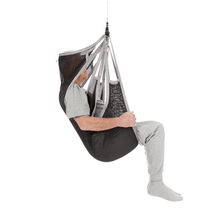 Side View Polyester Net Undivided Leg Support - FlexibleSling Universal Slings By Handicare | Wheelchair Liberty