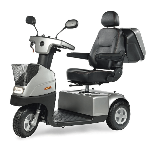 Silver - Afiscooter C3 3-Wheel Electric Scooter By Afikim | Wheelchair Liberty