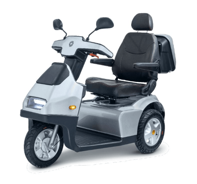 Silver - Afiscooter S3 3-Wheel Electric Scooter By Afikim | Wheelchair Liberty