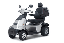 Silver - Afiscooter S4 4-Wheel Electric Scooter By Afikim | Wheelchair Liberty
