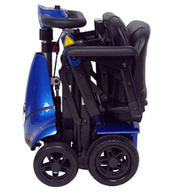 Solax Mobie Plus Electric Folding Scooter  - Blue Folded - by Enhance Mobility | Wheelchair Liberty 