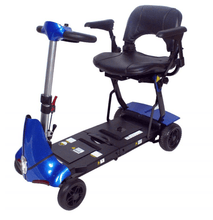 Solax Mobie Plus Electric Folding Scooter - Blue - by Enhance Mobility | Wheelchair Liberty 