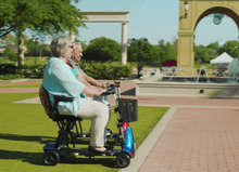 Solax Mobie Plus Electric Folding Scooter - Grass and Flat Surface - by Enhance Mobility | Wheelchair Liberty 