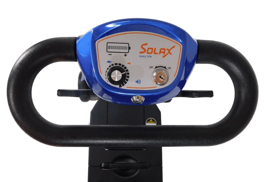 Solax Mobie Plus Electric Folding Scooter - Handles - by Enhance Mobility | Wheelchair Liberty 