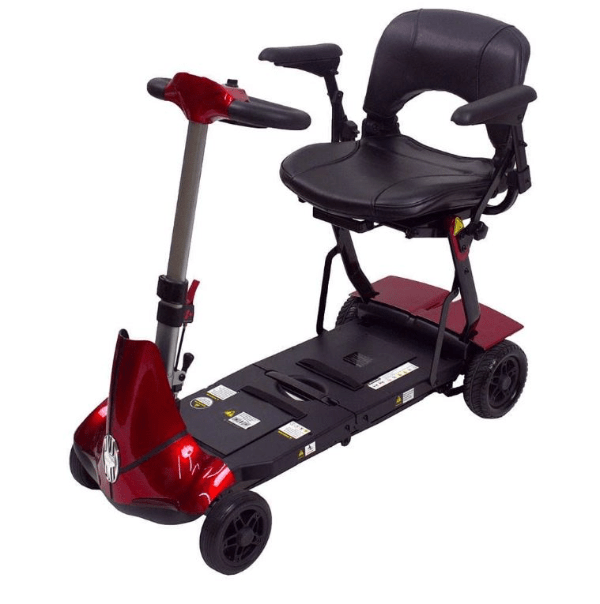 Solax Mobie Plus Electric Folding Scooter - Red - by Enhance Mobility | Wheelchair Liberty 