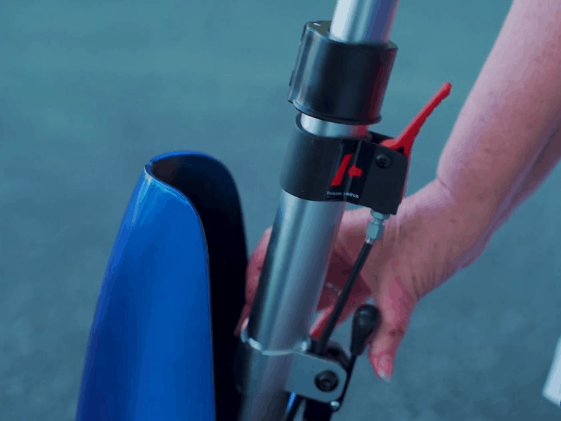 Solax Mobie Plus Electric Folding Scooter - TIller - by Enhance Mobility | Wheelchair Liberty 