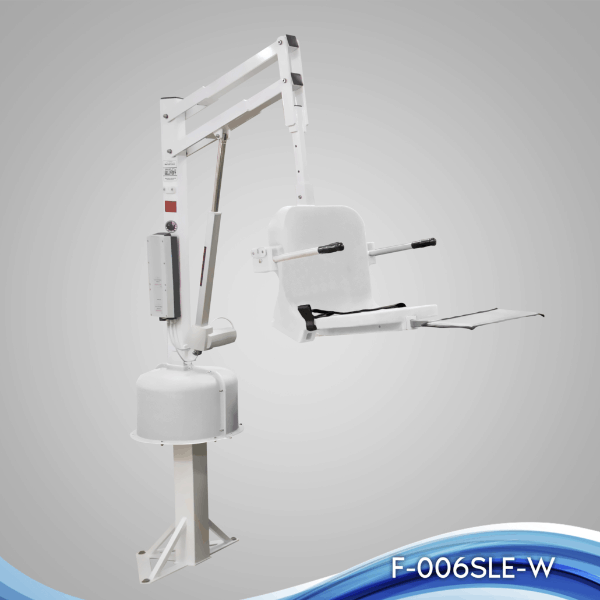 White - The Spa Lift Elite™ Pool Lift by Aqua Creek | Wheelchair Liberty