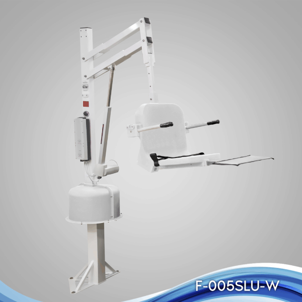 White/White - The Spa Lift Ultra Pool Lift by Aqua Creek | Wheelchair liberty