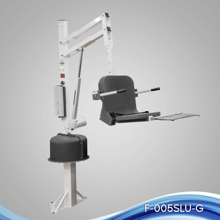 White/Grey - The Spa Lift Ultra Pool Lift by Aqua Creek | Wheelchair liberty