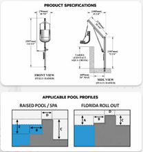 Specifications - Super Power EZ Above-Ground Pool lift by Aqua Creek | Wheelchair Liberty