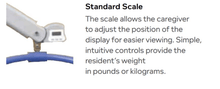 Standard Scale - Hoyer Calibre Pro Bariatric Electric Patient Lift by Joerns | Wheelchair Liberty