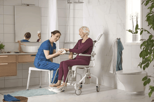 Swift Mobil-2 Shower Commode Chair - Carer Use