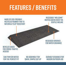 Feuture and Benefits TRANSITIONS® Rubber Angled Welcome Mats by EZ-Access | Wheelchair Liberty