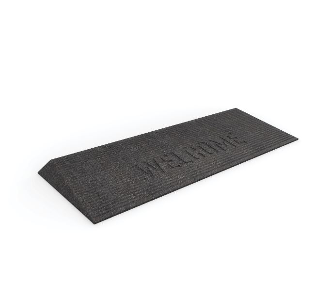 TRANSITIONS® Rubber Angled Welcome Mats by EZ-Access  TAEMBLK021.5 | Wheelchair Liberty
