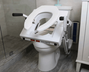 Inclined Seat Full Shot - TILT® Toilet Incline Lift by EZ-Access | Wheelchair LIberty