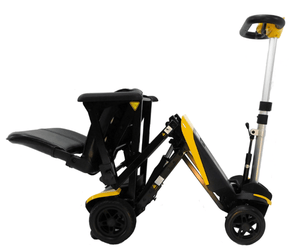 Transformer Folding Electric Scooter - Foldable Design Yellow - by Enhance Mobility | Wheelchair Liberty