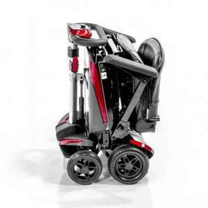 Transformer Folding Electric Scooter - Folded Red - by Enhance Mobility | Wheelchair Liberty
