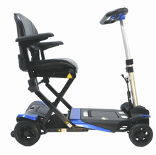 Transformer Folding Electric Scooter - Right Side View Blue - by Enhance Mobility | Wheelchair Liberty 